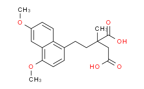 CAS No. 138995-31-0, 2-(2-(4,6-Dimethoxynaphthalen-1-yl)ethyl)-2-methylsuccinic acid