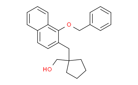 CAS No. 922165-54-6, (1-((1-(Benzyloxy)naphthalen-2-yl)methyl)cyclopentyl)methanol