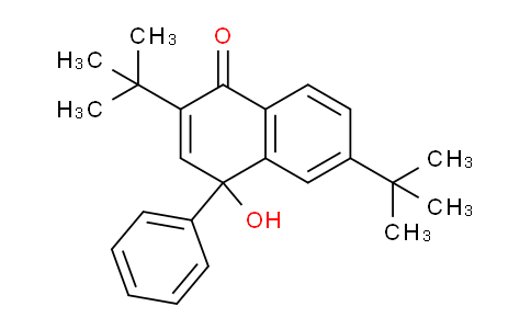 CAS No. 31592-24-2, 2,6-Di-tert-butyl-4-hydroxy-4-phenylnaphthalen-1(4H)-one