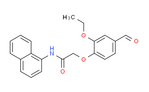 CAS No. 486993-05-9, 2-(2-Ethoxy-4-formylphenoxy)-N-(naphthalen-1-yl)acetamide