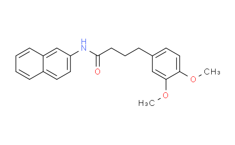 CAS No. 292644-07-6, 4-(3,4-Dimethoxyphenyl)-N-(naphthalen-2-yl)butanamide