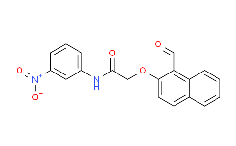 CAS No. 331962-88-0, 2-((1-Formylnaphthalen-2-yl)oxy)-N-(3-nitrophenyl)acetamide
