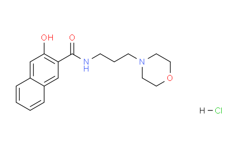 CAS No. 91795-66-3, 3-Hydroxy-N-(3-morpholinopropyl)-2-naphthamide hydrochloride
