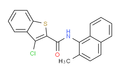 CAS No. 332156-75-9, 3-Chloro-N-(2-methylnaphthalen-1-yl)benzo[b]thiophene-2-carboxamide