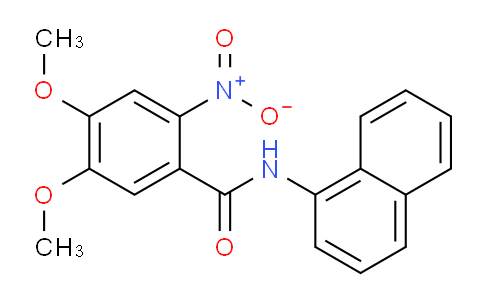 CAS No. 61212-75-7, 4,5-Dimethoxy-N-(naphthalen-1-yl)-2-nitrobenzamide