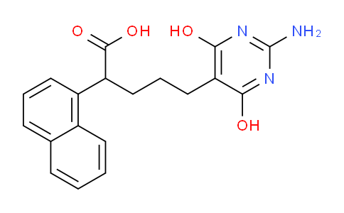 CAS No. 79333-37-2, 5-(2-Amino-4,6-dihydroxypyrimidin-5-yl)-2-(naphthalen-1-yl)pentanoic acid
