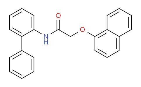 CAS No. 333341-35-8, N-([1,1'-Biphenyl]-2-yl)-2-(naphthalen-1-yloxy)acetamide