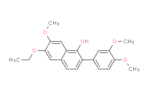 CAS No. 85365-76-0, 2-(3,4-Dimethoxyphenyl)-6-ethoxy-7-methoxynaphthalen-1-ol