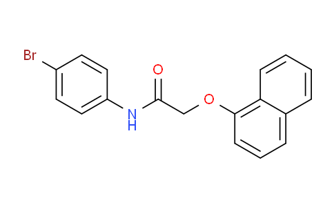 CAS No. 331845-61-5, N-(4-Bromophenyl)-2-(naphthalen-1-yloxy)acetamide