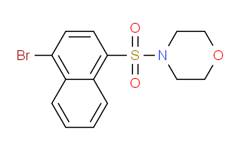 CAS No. 333434-99-4, 4-((4-Bromonaphthalen-1-yl)sulfonyl)morpholine