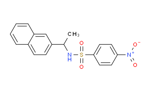 CAS No. 909120-56-5, N-(1-(Naphthalen-2-yl)ethyl)-4-nitrobenzenesulfonamide