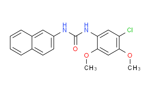 CAS No. 882865-89-6, 1-(5-Chloro-2,4-dimethoxyphenyl)-3-(naphthalen-2-yl)urea