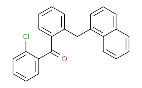 CAS No. 1557-88-6, (2-Chlorophenyl)(2-(naphthalen-1-ylmethyl)phenyl)methanone