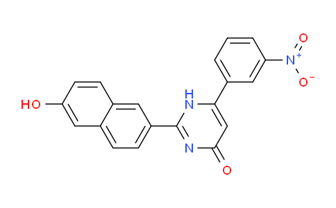 CAS No. 651720-54-6, 2-(6-Hydroxynaphthalen-2-yl)-6-(3-nitrophenyl)pyrimidin-4(1H)-one