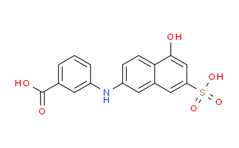 CAS No. 5855-83-4, 3-((5-Hydroxy-7-sulfonaphthalen-2-yl)amino)benzoic acid