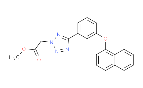CAS No. 1314406-48-8, Methyl 2-[5-[3-(1-Naphthyloxy)phenyl]-2H-tetrazol-2-yl]acetate