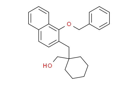 CAS No. 922165-55-7, (1-((1-(Benzyloxy)naphthalen-2-yl)methyl)cyclohexyl)methanol