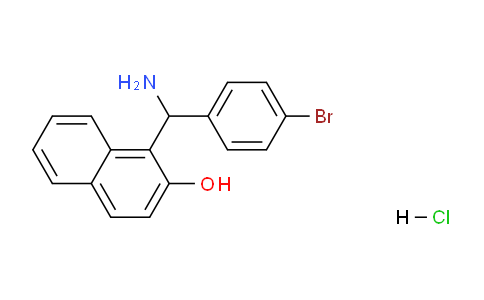 CAS No. 1170560-78-7, 1-(Amino(4-bromophenyl)methyl)naphthalen-2-ol hydrochloride