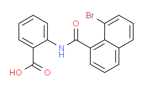 CAS No. 61802-40-2, 2-(8-Bromo-1-naphthamido)benzoic acid