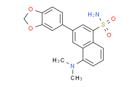 CAS No. 60052-79-1, 3-(Benzo[d][1,3]dioxol-5-yl)-5-(dimethylamino)naphthalene-1-sulfonamide