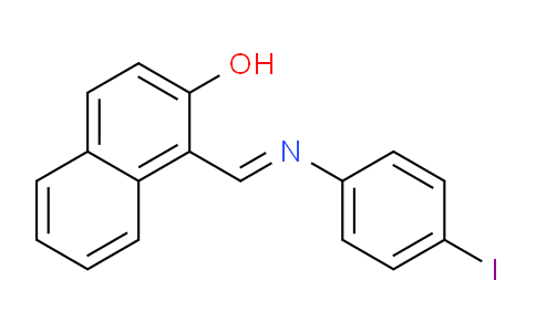 CAS No. 93261-01-9, 1-(((4-Iodophenyl)imino)methyl)naphthalen-2-ol