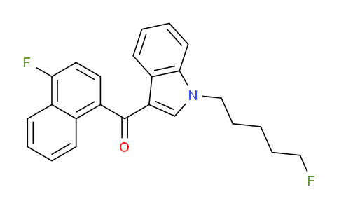CAS No. 1391485-39-4, (4-Fluoronaphthalen-1-yl)(1-(5-fluoropentyl)-1H-indol-3-yl)methanone