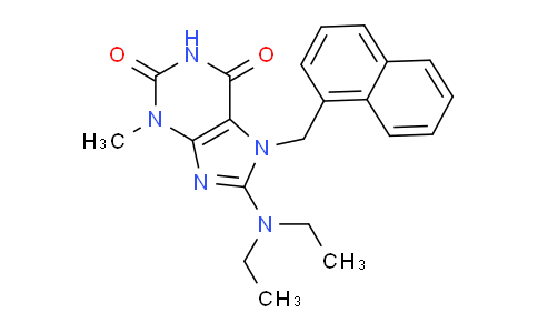 CAS No. 476480-61-2, 8-(Diethylamino)-3-methyl-7-(naphthalen-1-ylmethyl)-1H-purine-2,6(3H,7H)-dione