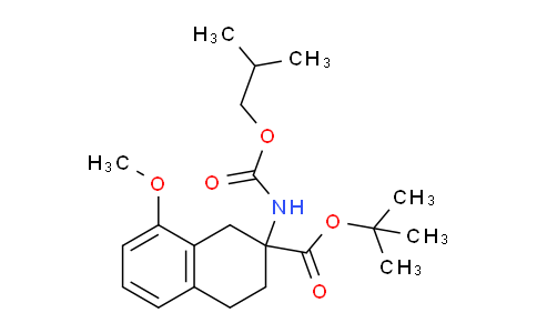 CAS No. 833489-37-5, tert-Butyl 2-((isobutoxycarbonyl)amino)-8-methoxy-1,2,3,4-tetrahydronaphthalene-2-carboxylate