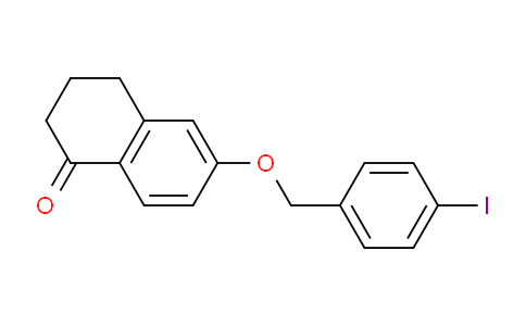 CAS No. 1487093-89-9, 6-((4-Iodobenzyl)oxy)-3,4-dihydronaphthalen-1(2H)-one