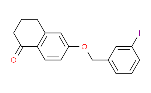 CAS No. 1610447-02-3, 6-((3-Iodobenzyl)oxy)-3,4-dihydronaphthalen-1(2H)-one
