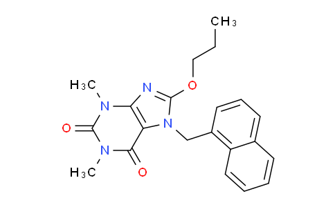 CAS No. 476480-40-7, 1,3-Dimethyl-7-(naphthalen-1-ylmethyl)-8-propoxy-1H-purine-2,6(3H,7H)-dione