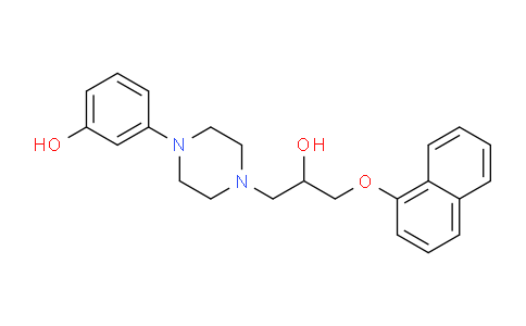 CAS No. 1956327-97-1, 3-(4-(2-Hydroxy-3-(naphthalen-1-yloxy)propyl)piperazin-1-yl)phenol