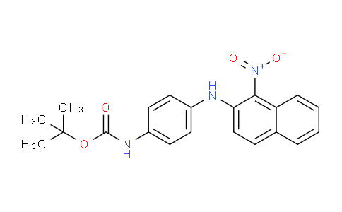 CAS No. 1356863-56-3, tert-Butyl (4-((1-nitronaphthalen-2-yl)amino)phenyl)carbamate