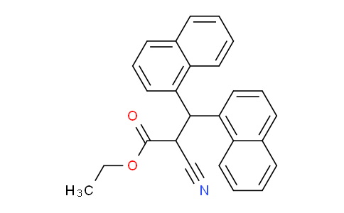 CAS No. 62875-52-9, Ethyl 2-cyano-3,3-di(naphthalen-1-yl)propanoate