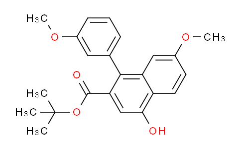 CAS No. 96267-40-2, tert-Butyl 4-hydroxy-7-methoxy-1-(3-methoxyphenyl)-2-naphthoate