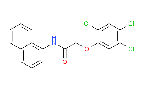 CAS No. 5438-88-0, N-(Naphthalen-1-yl)-2-(2,4,5-trichlorophenoxy)acetamide