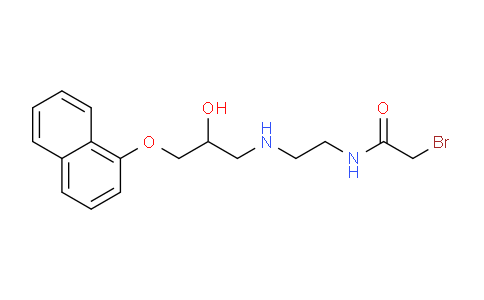 CAS No. 59479-82-2, 2-Bromo-N-(2-((2-hydroxy-3-(naphthalen-1-yloxy)propyl)amino)ethyl)acetamide