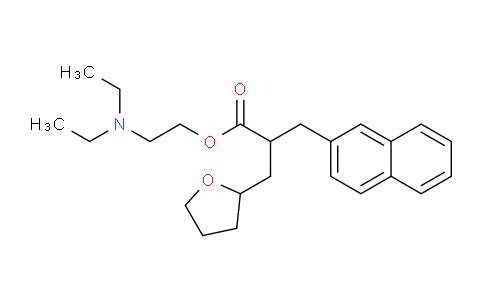 CAS No. 41359-72-2, 2-(Diethylamino)ethyl 3-(naphthalen-2-yl)-2-((tetrahydrofuran-2-yl)methyl)propanoate