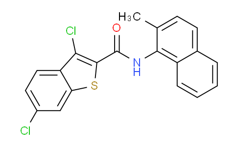 CAS No. 332156-46-4, 3,6-Dichloro-N-(2-methylnaphthalen-1-yl)benzo[b]thiophene-2-carboxamide