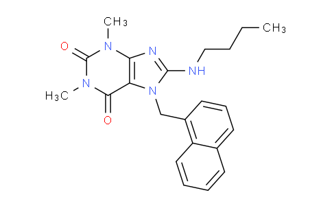 CAS No. 359909-99-2, 8-(Butylamino)-1,3-dimethyl-7-(naphthalen-1-ylmethyl)-1H-purine-2,6(3H,7H)-dione