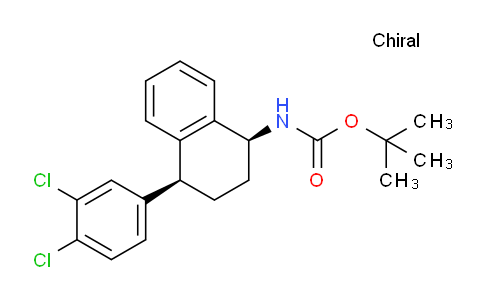 CAS No. 267884-84-4, tert-Butyl (cis-4-(3,4-dichlorophenyl)-1,2,3,4-tetrahydronaphthalen-1-yl)carbamate