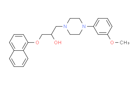 CAS No. 850264-66-3, 1-(4-(3-Methoxyphenyl)piperazin-1-yl)-3-(naphthalen-1-yloxy)propan-2-ol