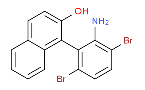 CAS No. 1424386-43-5, 1-(2-Amino-3,6-dibromophenyl)naphthalen-2-ol