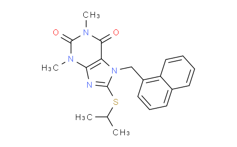 CAS No. 476480-85-0, 8-(Isopropylthio)-1,3-dimethyl-7-(naphthalen-1-ylmethyl)-1H-purine-2,6(3H,7H)-dione