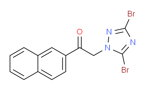 CAS No. 1240570-74-4, 2-(3,5-Dibromo-1H-1,2,4-triazol-1-yl)-1-(naphthalen-2-yl)ethanone