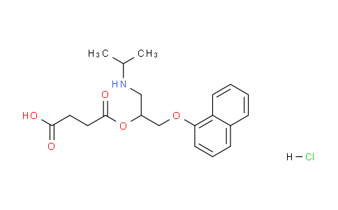 CAS No. 75020-10-9, 4-((1-(Isopropylamino)-3-(naphthalen-1-yloxy)propan-2-yl)oxy)-4-oxobutanoic acid hydrochloride