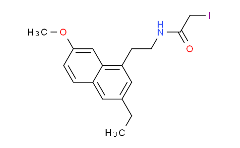 CAS No. 676165-38-1, N-(2-(3-Ethyl-7-methoxynaphthalen-1-yl)ethyl)-2-iodoacetamide