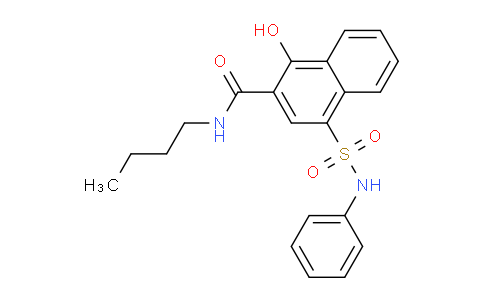 CAS No. 439094-45-8, N-Butyl-1-hydroxy-4-(N-phenylsulfamoyl)-2-naphthamide