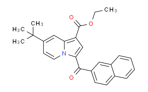 CAS No. 853329-74-5, Ethyl 3-(2-naphthoyl)-7-(tert-butyl)indolizine-1-carboxylate