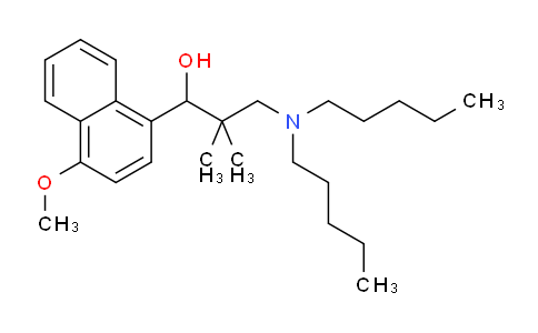 CAS No. 6288-46-6, 3-(Dipentylamino)-1-(4-methoxynaphthalen-1-yl)-2,2-dimethylpropan-1-ol